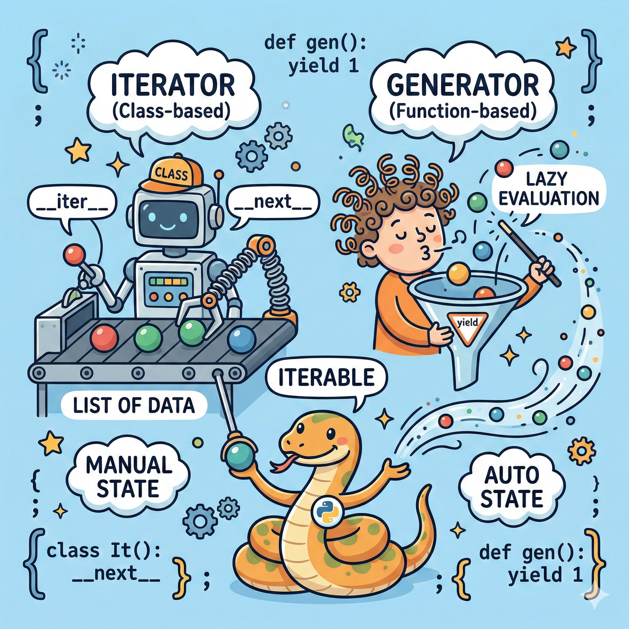 이터레이터(Iterator)와 제너레이터(Generator)