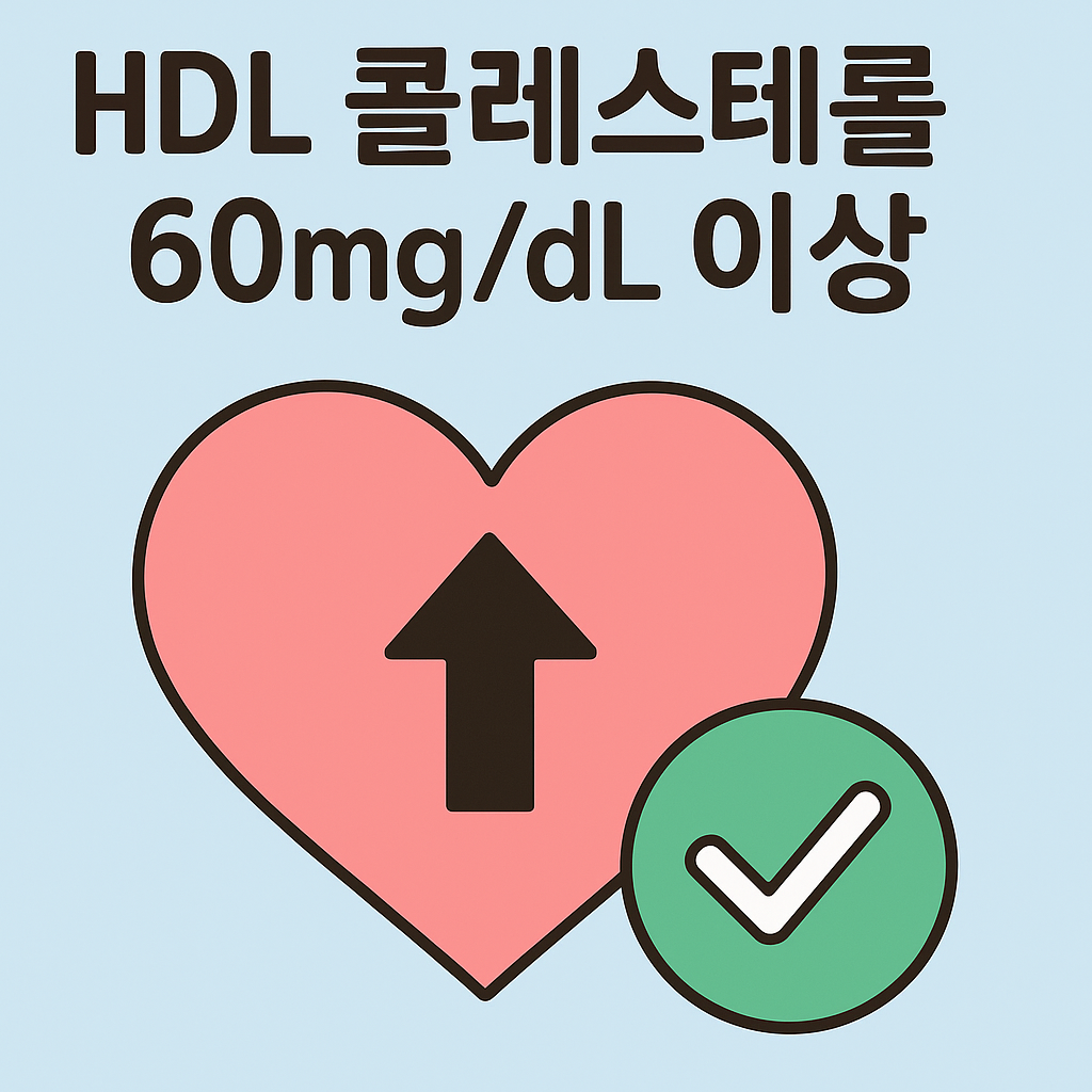 좋은 콜레스테롤 정상수치