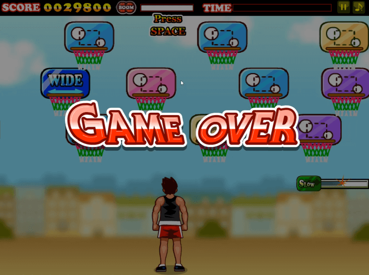 프리스로-다음-플래시게임-종료-화면