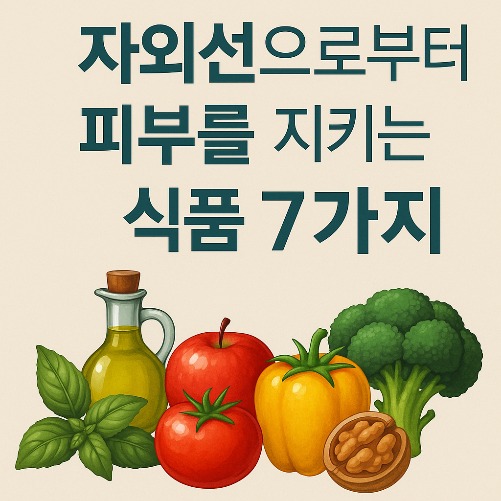 자회선으로부터 피부 지키는 식품