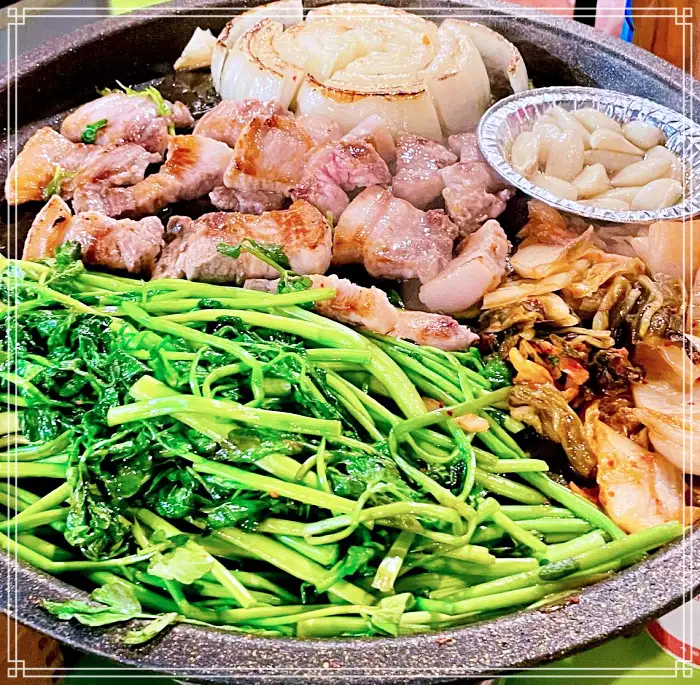 생방송 오늘저녁 숙대입구 남영역 미나리 삼겹살, 냉삼 맛집