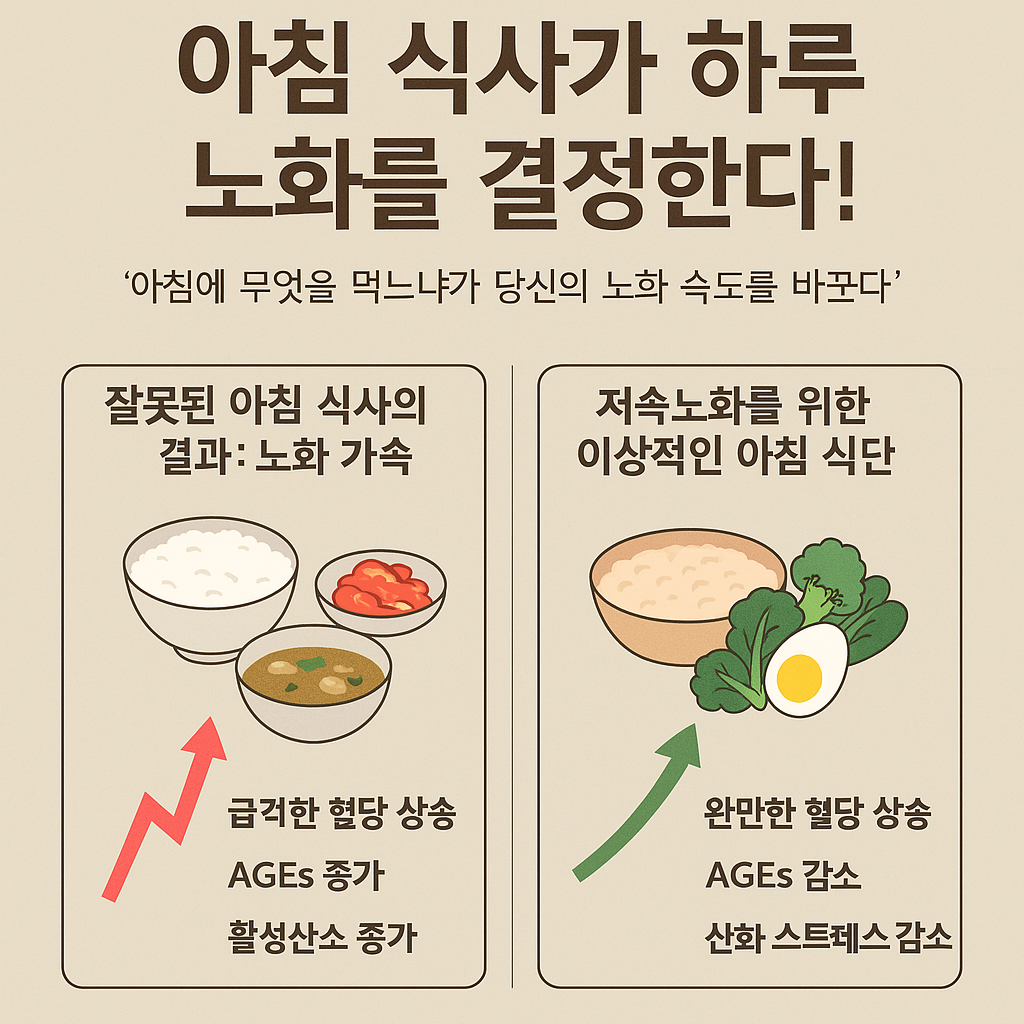 아침식사가 하루 노화를 결정한다