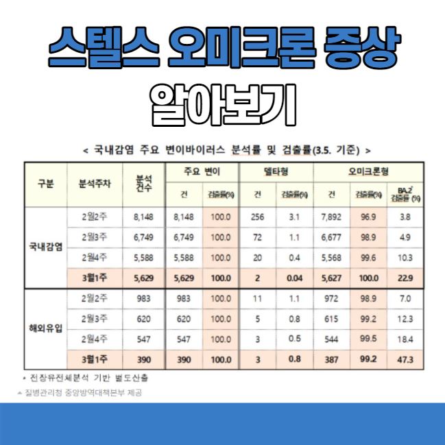 스텔스-오미크론-증상-알아보기
