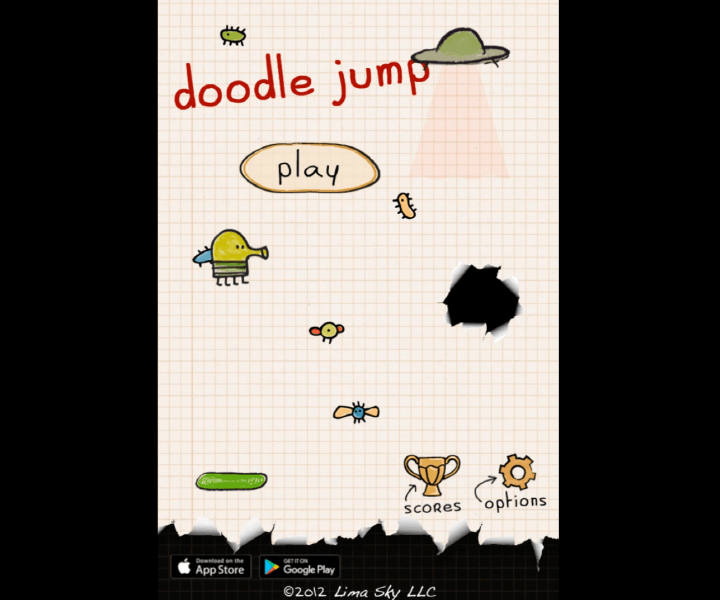 두들점프-무료게임-메인-화면
