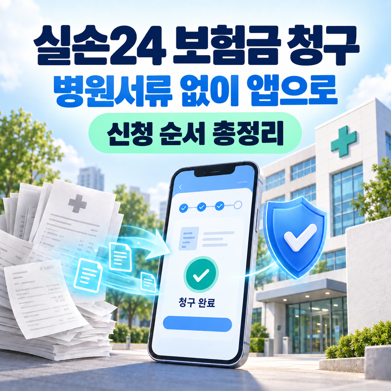 실손24 보험금 청구 방법｜병원서류 없이 앱으로 신청하는 순서