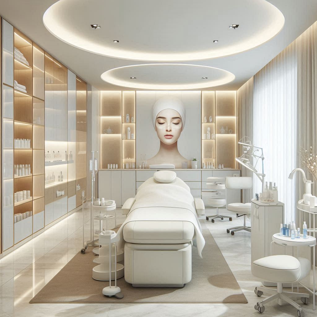 피부,체형관리 샵 배경