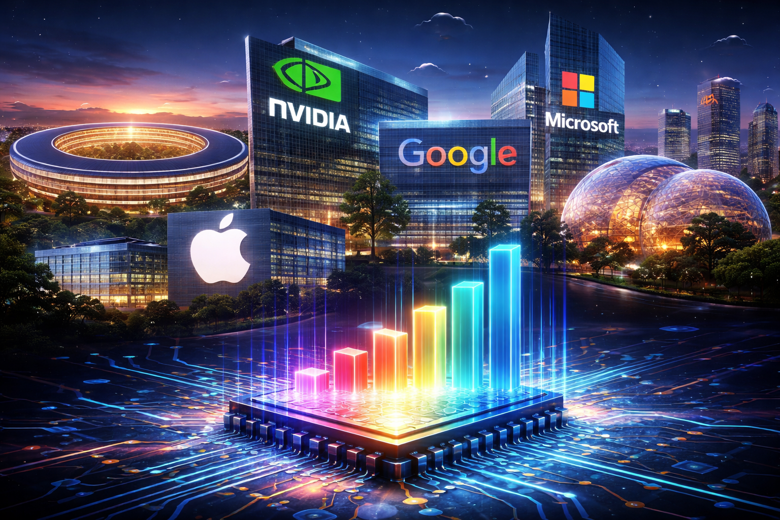 2026년 미국기업 시가총액 순위 총정리｜엔비디아 1위, AI 빅테크 시대의 미래 전망 관련 사진