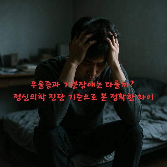 우울증, 기분장애, 정신의학, DSM5, 우울감, 주요우울장애, 
양극성장애, 감정과질환차이, 심리학블로그, 정신건강정보