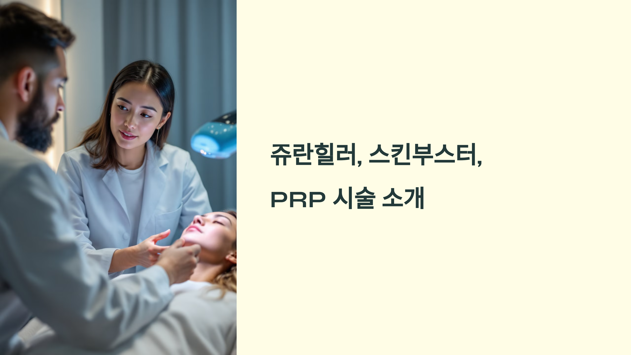 쥬란힐러, 스킨부스터, PRP 에 관한 이미지