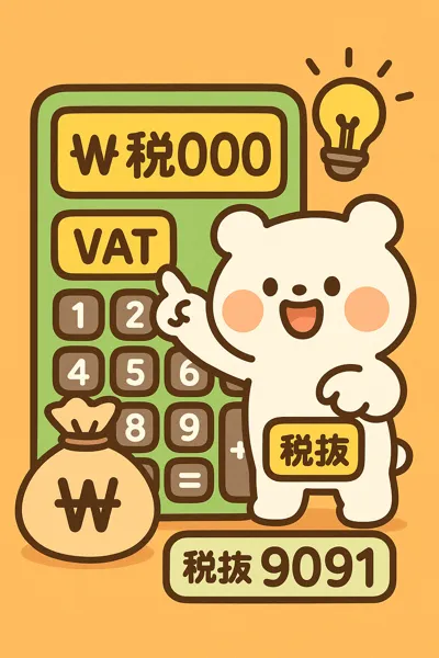 부가세 계산기 계산 흐름