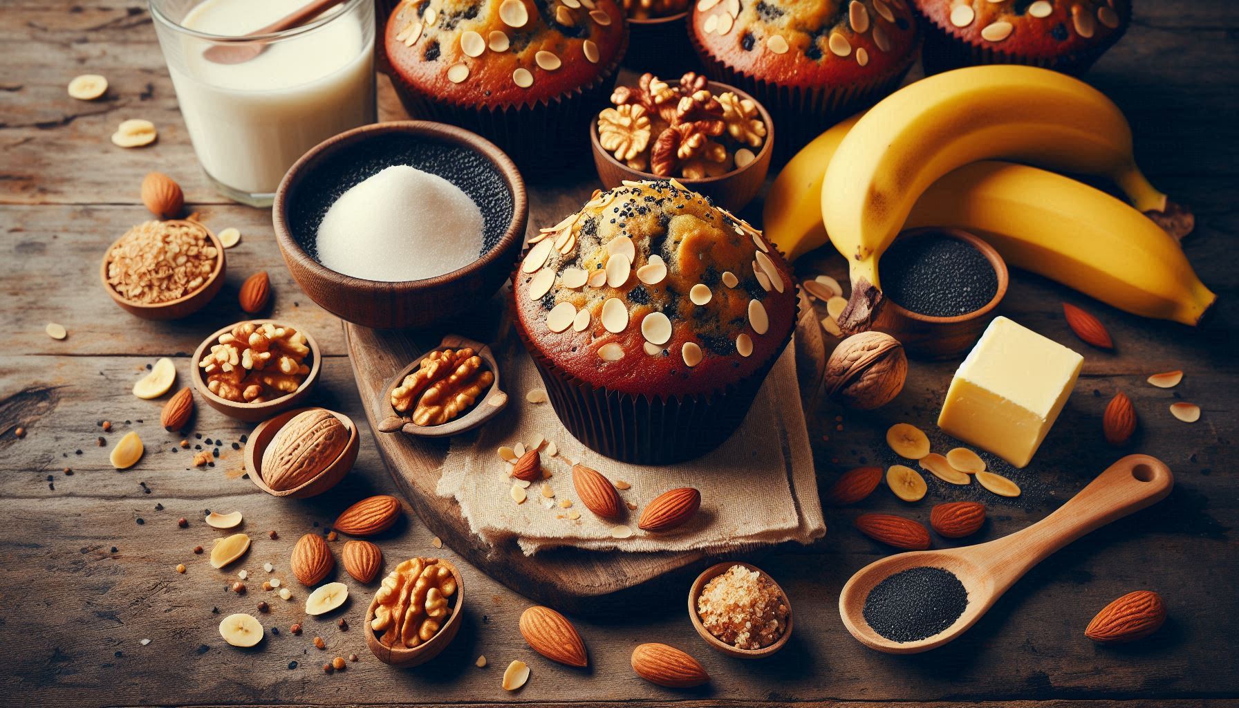 흑임자 바나나 머핀