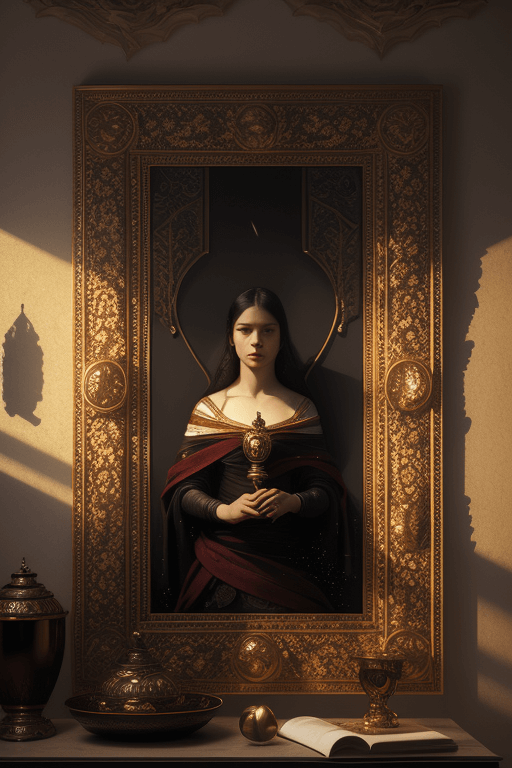 Playground AI로 생성한 그림(2) - 환상의 미인