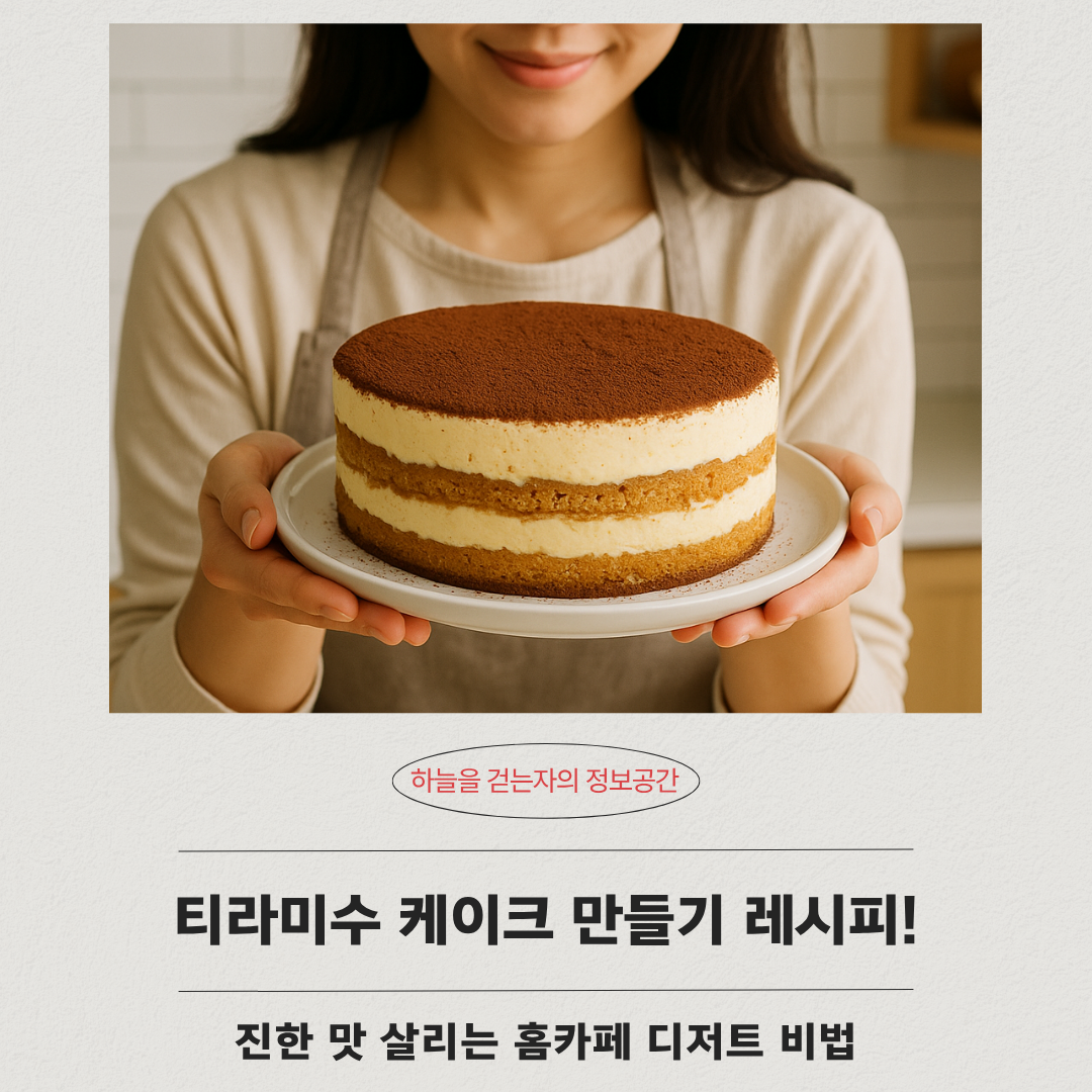 티라미수 케이크 만들기 레시피! 진한 맛 살리는 홈카페 디저트 비법