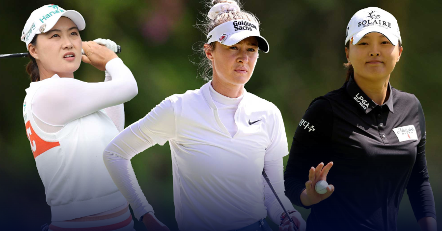 LPGA 코그니전트 파운더스 컵 1,2라운드 같은 조에서 경기하는 고진영 넬리 코다 이민지