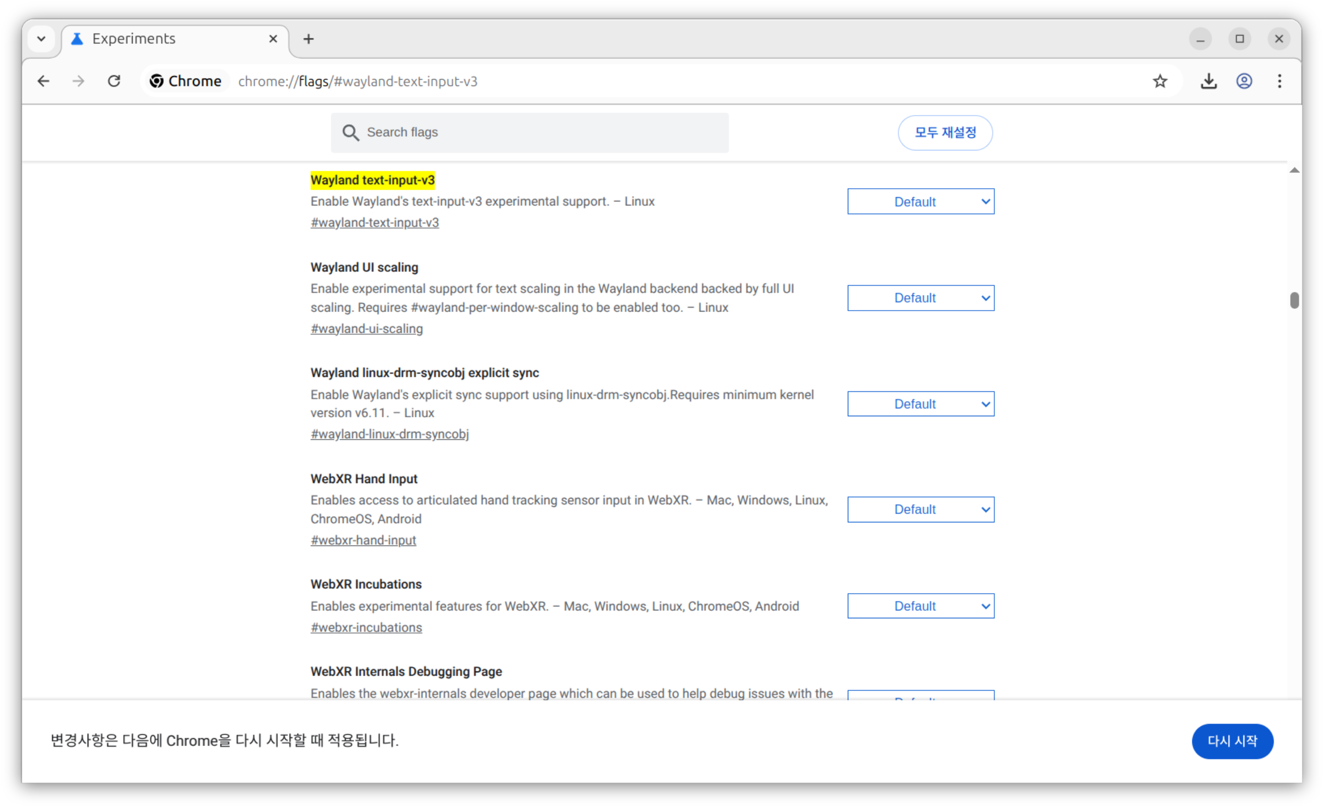 크롬 wayland 설정하기 4