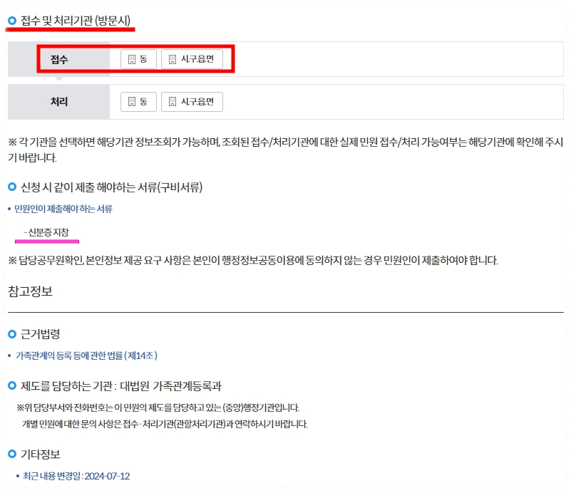 가족관계증명서 인터넷발급