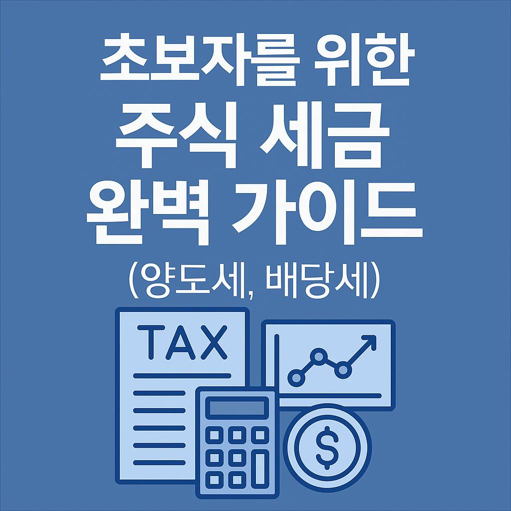 초보자를 위한 주식 세금 완벽 가이드 (양도세, 배당세)