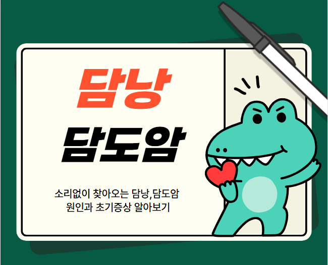 소리없이 찾아오는 담낭,담도암 원인과 초기증상 알아보기