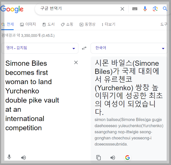 네이버 영어 번역기 파파고외 추천 사이트