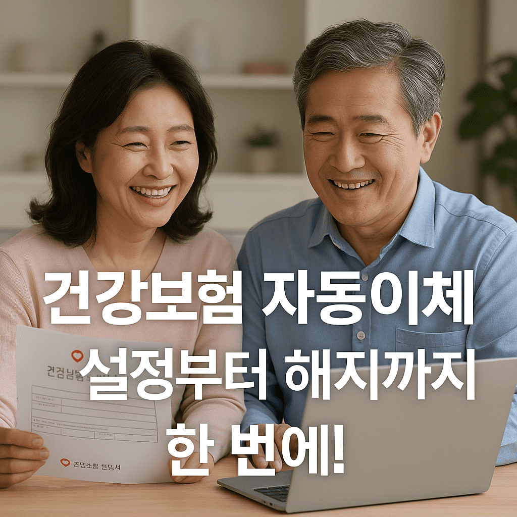 건강보험 자동이체 설정과 해지법|2025 최신 가이드