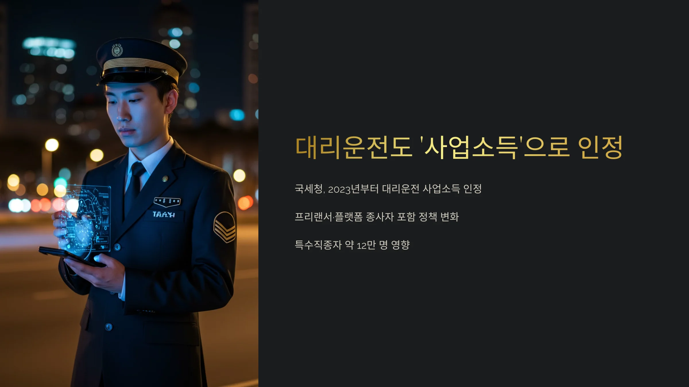 대리운전기사 근로장려금 혜택