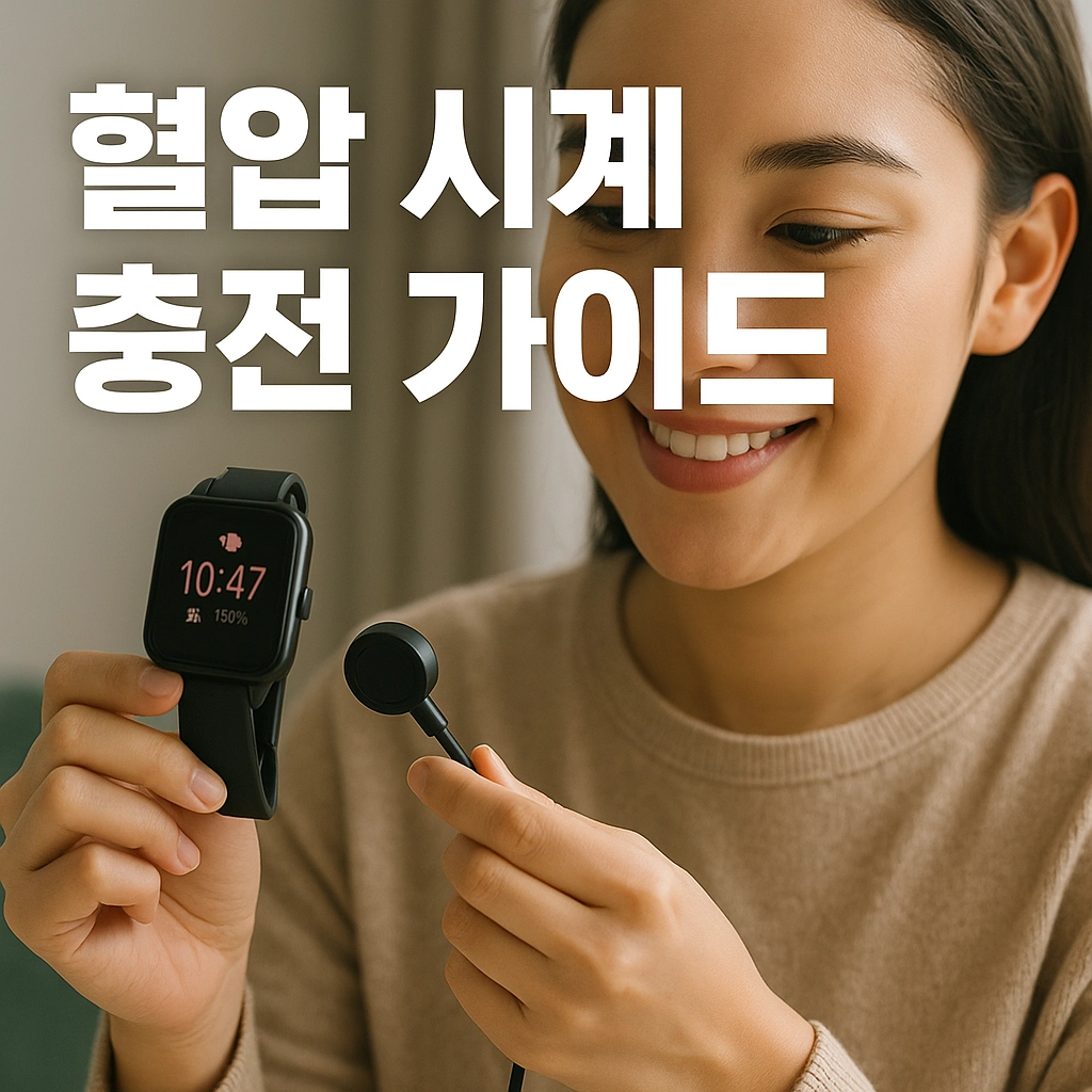혈압 시계 충전 방법 가이드