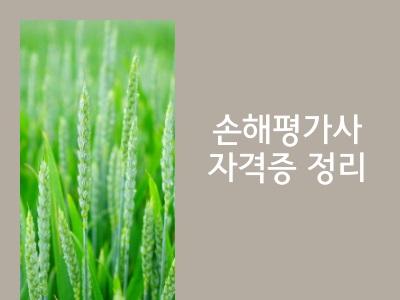 손해평가사