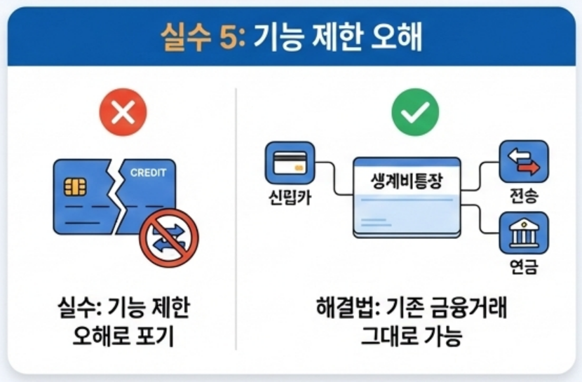 생계비통장 신청 시 자주 하는 실수 5가지 체크리스트