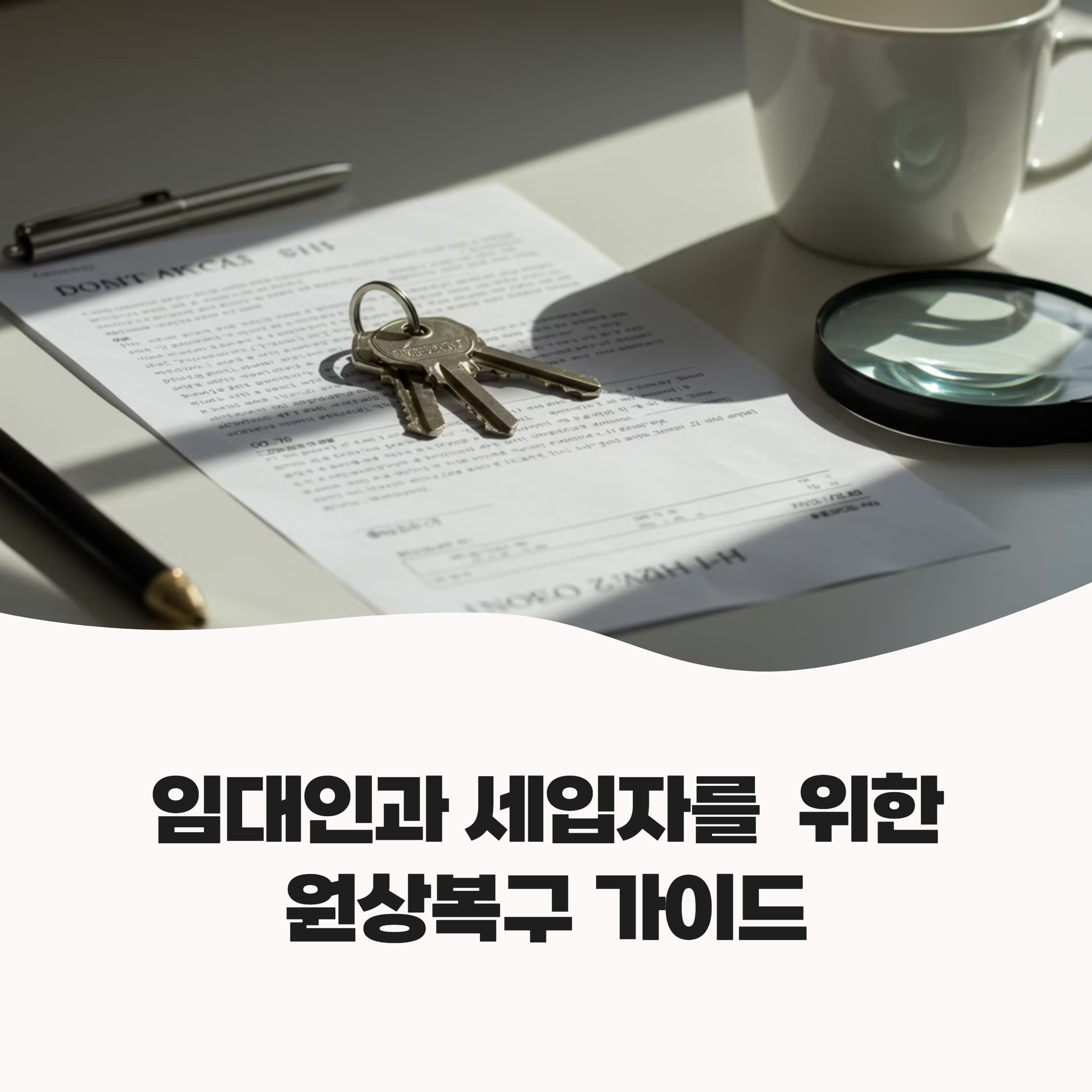 임대차 계약 시 세입자의 원상복구 기준, 꼭 알아야 할 모든 것