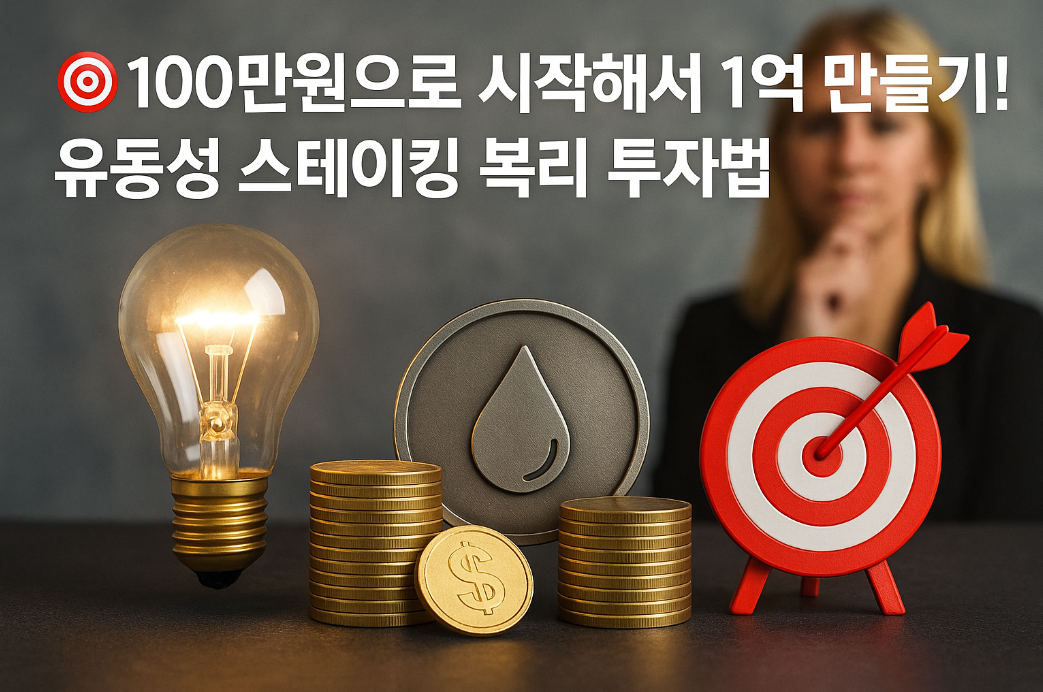 100만원으로 시작해서 1억 만들기! 유동성 스테이킹 복리 투자법