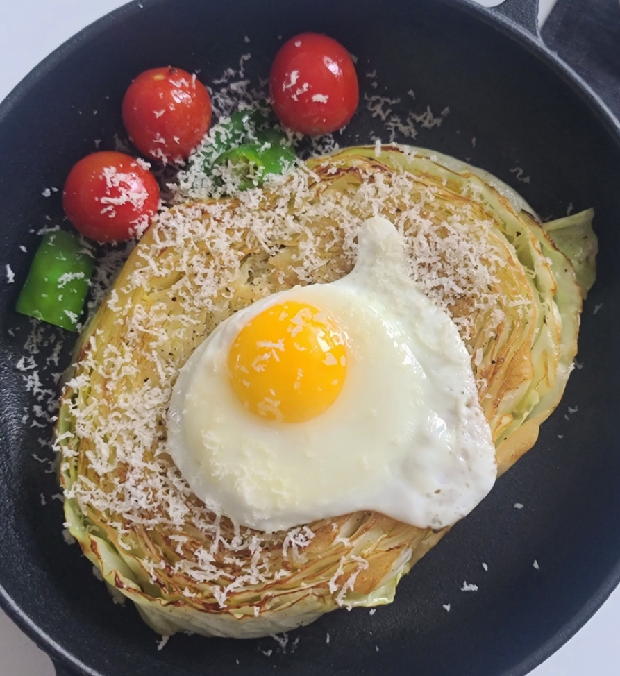 양배추 스테이크 사진