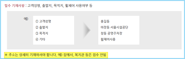 장애인콜택시-문자접수
