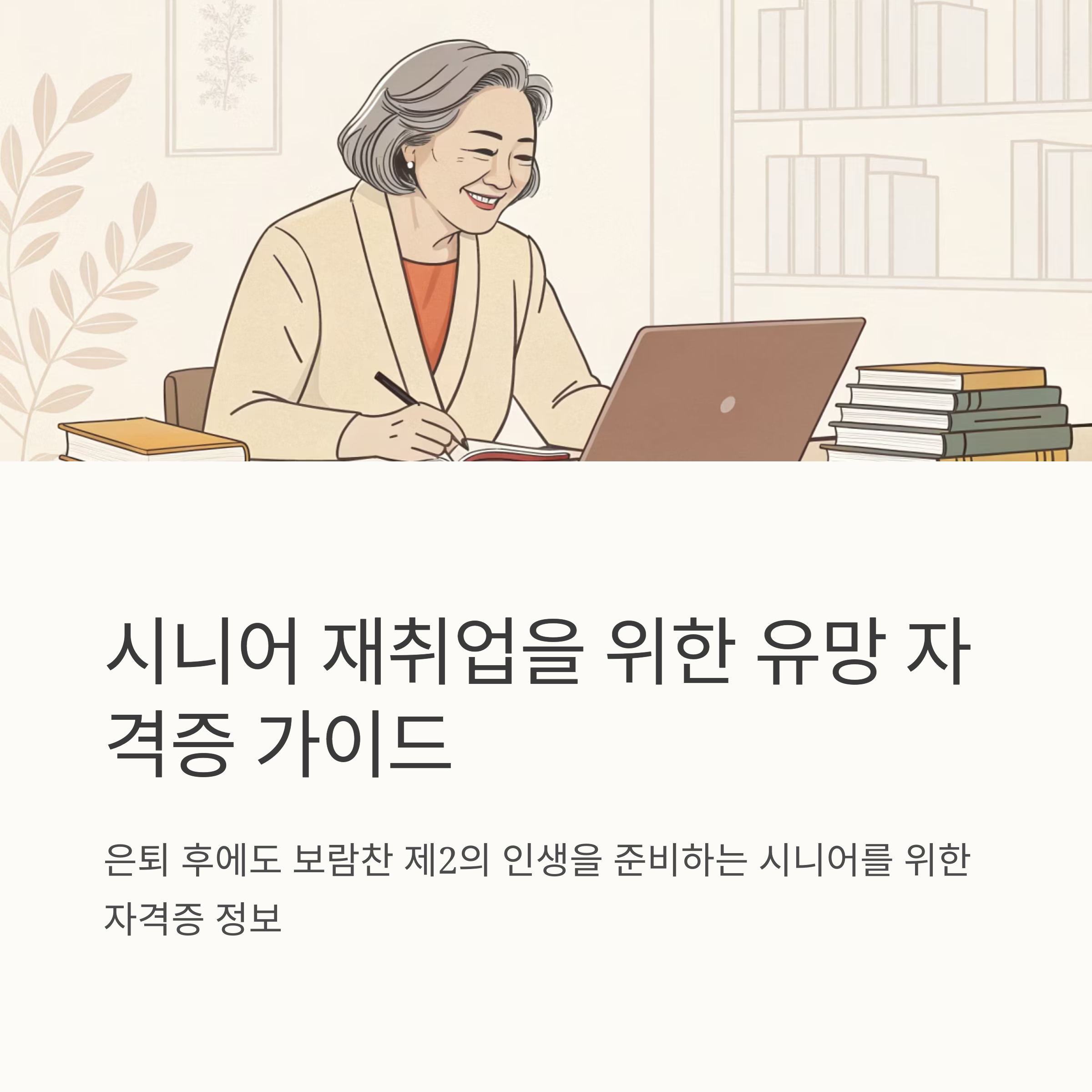 시니어 유망 자격증으로 재취업