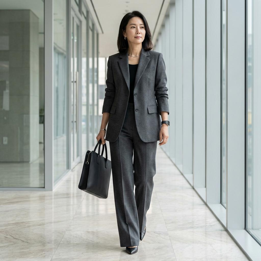 40대 전문직 여성 출근룩 포라리 코디