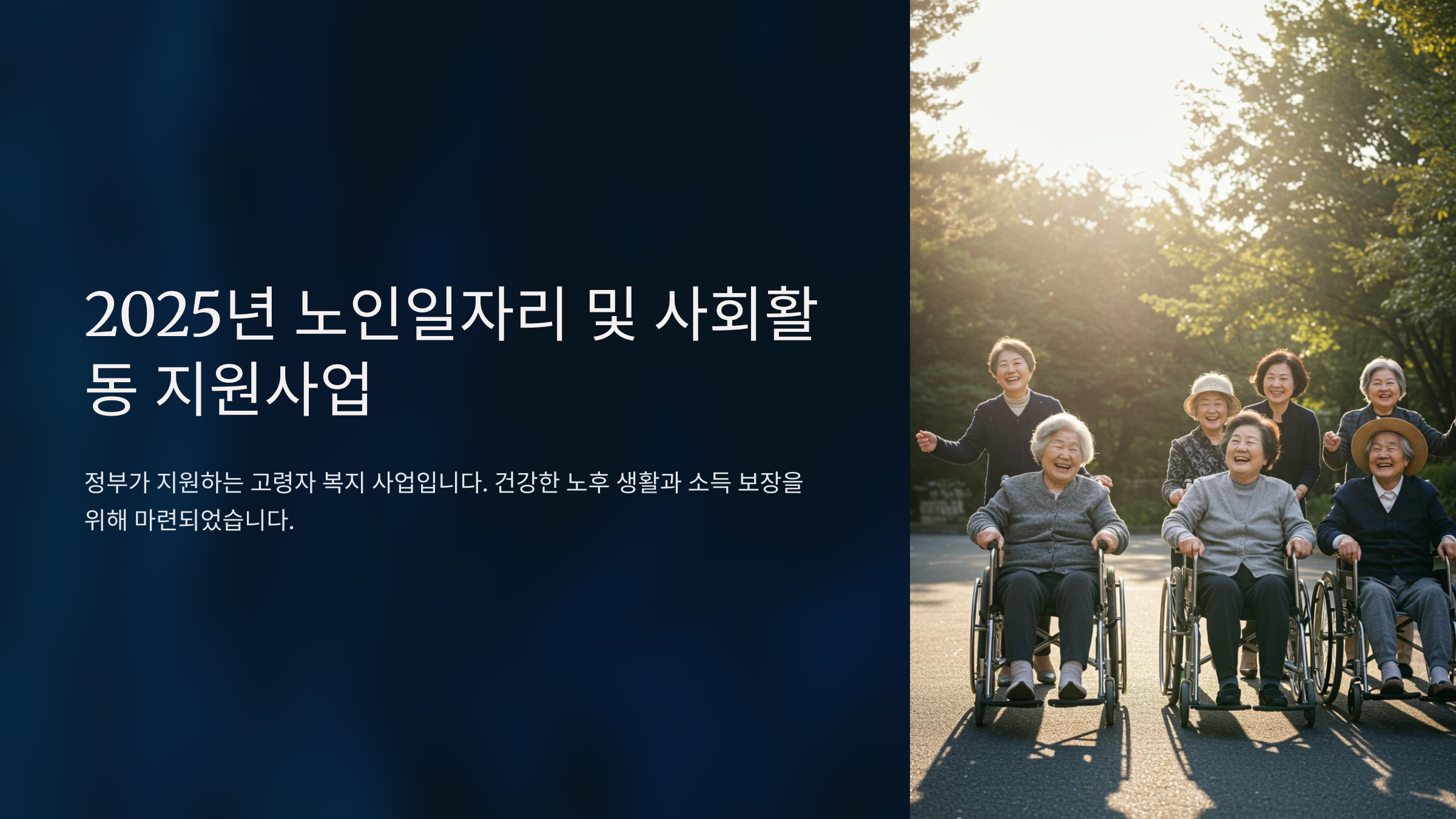 2025 노인일자리 신청 하기, 신청 방법 안내 총정리