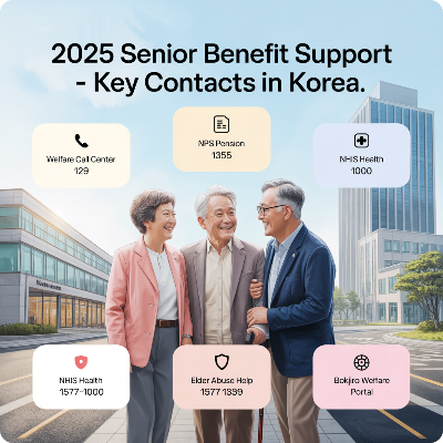65세 이상 노인(고령자) 혜택 지원금 이미지