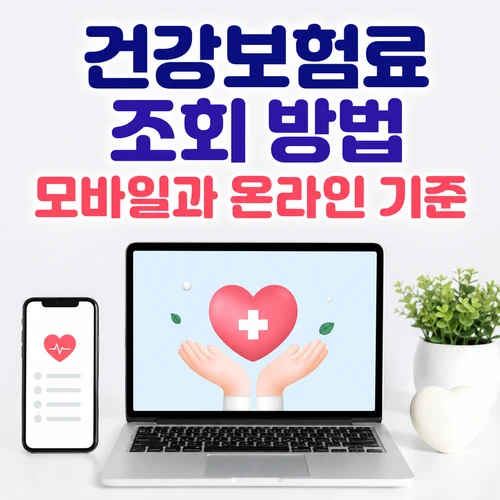 건강보험료 조회 방법 모바일과 온라인 기준
