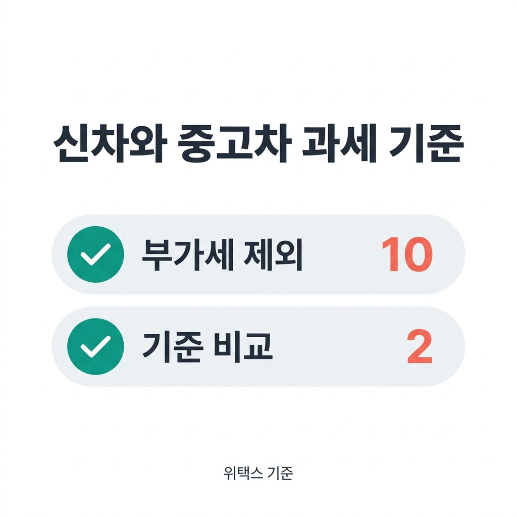 자동차 취득세 계산기 신차와 중고차 과세 기준