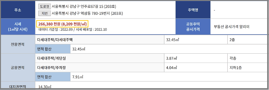 실시간빌라시세조회하기