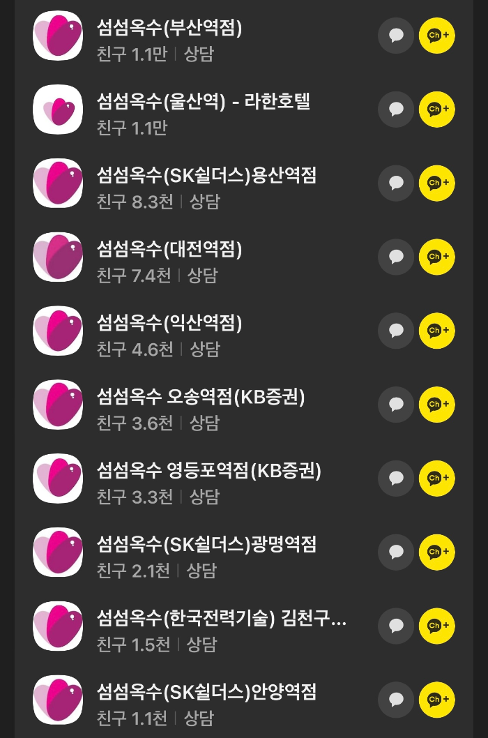 섬섬옥수이용기관