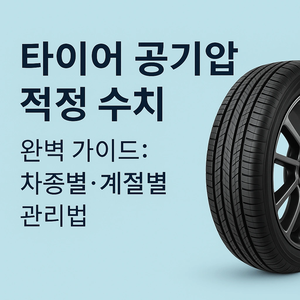 타이어 공기압 적정 수치 완벽 가이드 차종별·계절별 관리법