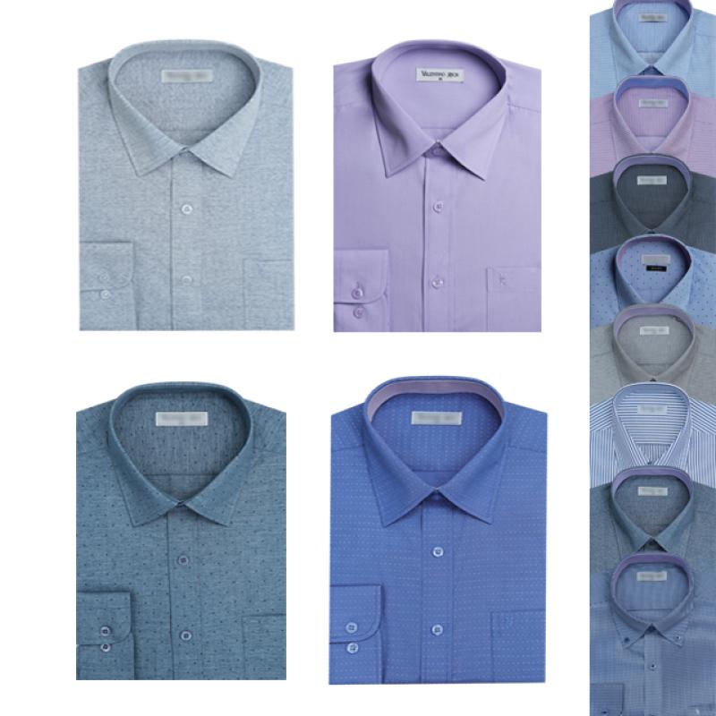 남자긴팔셔츠 빅사이즈 110 115 120 130 남성와이셔츠 사계절 일반핏 슬림핏 체크 직장인 회사원