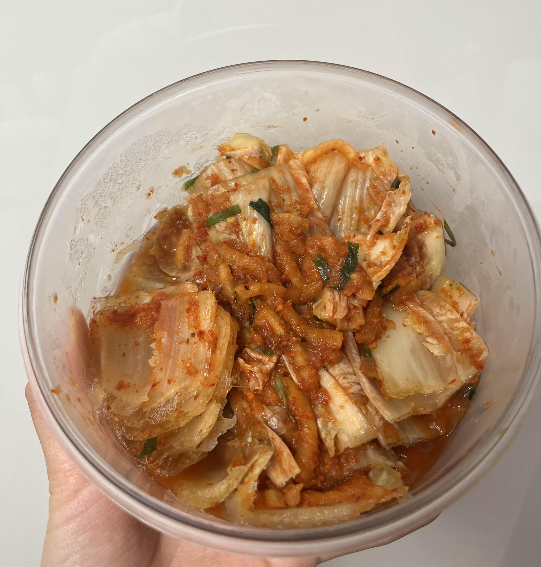 홍진경 더김치 10일차 김치 상태 사진