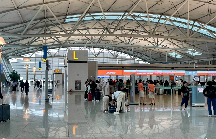 제주항공의 인천공항 카운터 위치는?
