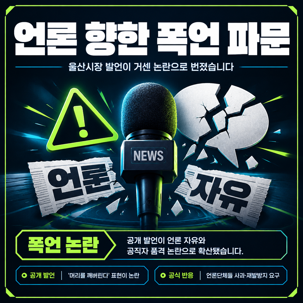 언론 향한 폭언 파문