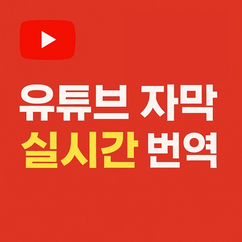 확장 프로그램을 활용한 유튜브 자막 실시간 번역