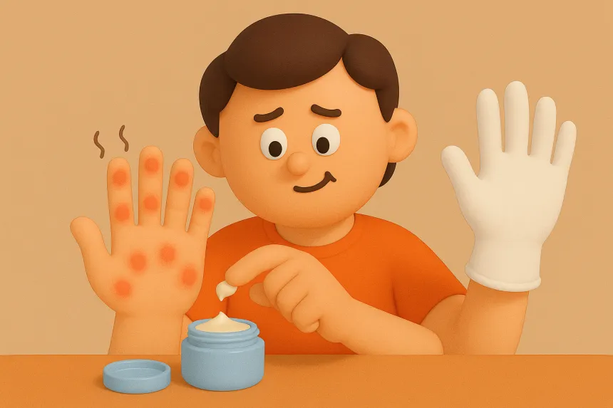 손가락 두드러기