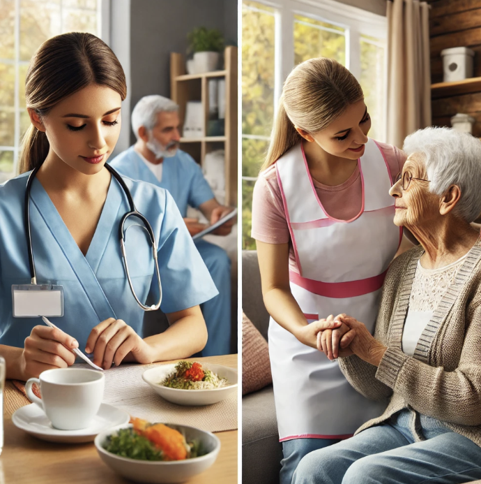 요양보호사와 요양사 관련 사진