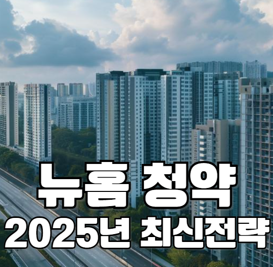 뉴홈 청약 2025년 최신전략