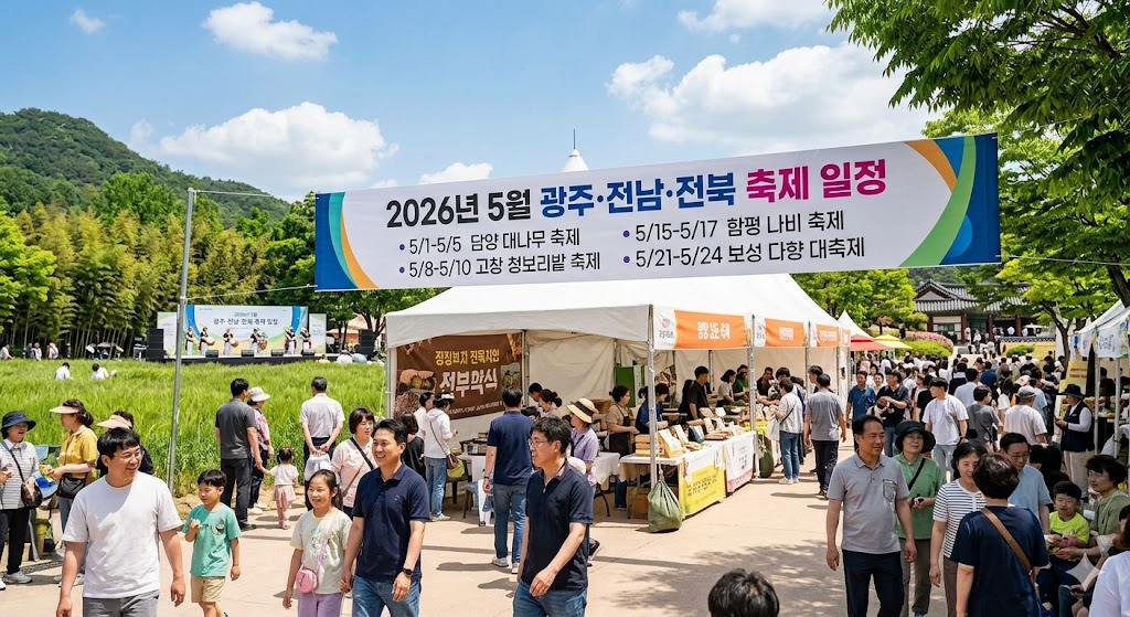 2026년 5월 광주 전남 전북 축제 일정